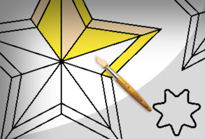 Christmas Star Painting Game - 